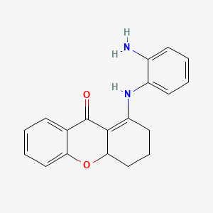 molecular formula C19H18N2O2 B13374808 1-(2-aminoanilino)-2,3,4,4a-tetrahydro-9H-xanthen-9-one 