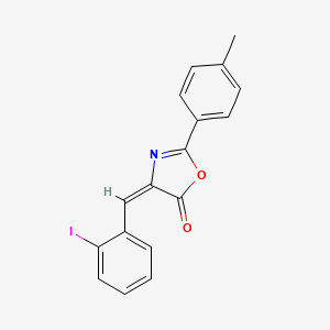 molecular formula C17H12INO2 B13374874 4-(2-iodobenzylidene)-2-(4-methylphenyl)-1,3-oxazol-5(4H)-one 