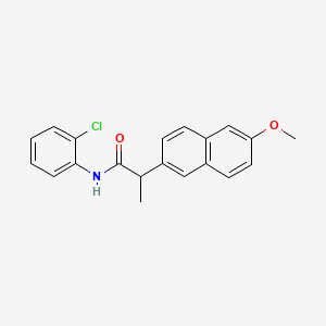 molecular formula C20H18ClNO2 B13374921 N-(2-chlorophenyl)-2-(6-methoxy-2-naphthyl)propanamide 