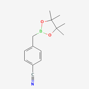 4-((4,4,5,5-Tetramethyl-1,3,2-dioxaborolan-2-yl)methyl)benzonitrile