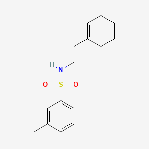 molecular formula C15H21NO2S B13375063 N-[2-(1-cyclohexen-1-yl)ethyl]-3-methylbenzenesulfonamide 
