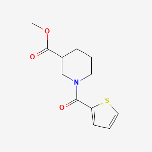 molecular formula C12H15NO3S B13375176 Methyl 1-(2-thienylcarbonyl)-3-piperidinecarboxylate 