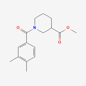 molecular formula C16H21NO3 B13375198 Methyl 1-(3,4-dimethylbenzoyl)-3-piperidinecarboxylate 