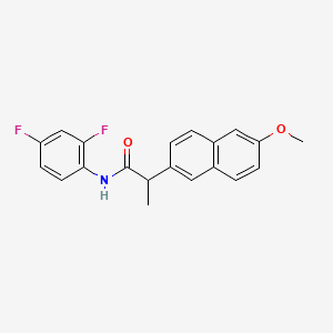 molecular formula C20H17F2NO2 B13375262 N-(2,4-difluorophenyl)-2-(6-methoxy-2-naphthyl)propanamide 