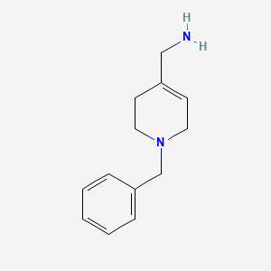 molecular formula C16H33NO4Si B1337537 (1-Benzyl-1,2,3,6-tetrahydropyridin-4-yl)methanamine CAS No. 153196-51-1