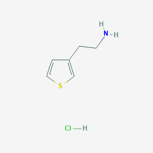 molecular formula C6H10ClNS B1337547 2-(Thiophen-3-yl)ethanamine hydrochloride CAS No. 34843-84-0