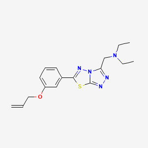 molecular formula C17H21N5OS B13375532 N-({6-[3-(allyloxy)phenyl][1,2,4]triazolo[3,4-b][1,3,4]thiadiazol-3-yl}methyl)-N,N-diethylamine 