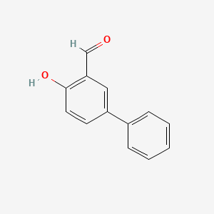 molecular formula C13H10O2 B1337557 2-Hydroxy-5-phenylbenzaldehyde CAS No. 1761-63-3