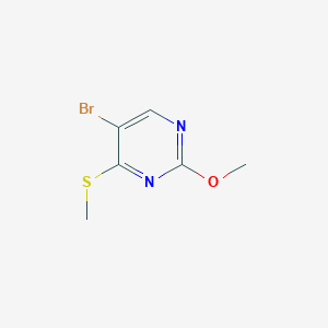 molecular formula C6H7BrN2OS B1337558 5-溴-2-甲氧基-4-(甲硫基)嘧啶 CAS No. 59549-52-9