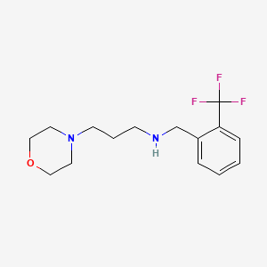 molecular formula C15H21F3N2O B13375672 N-[3-(4-morpholinyl)propyl]-N-[2-(trifluoromethyl)benzyl]amine 