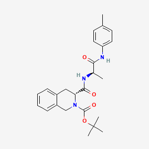 molecular formula C25H31N3O4 B13375718 tert-butyl 3-({[1-methyl-2-oxo-2-(4-toluidino)ethyl]amino}carbonyl)-3,4-dihydro-2(1H)-isoquinolinecarboxylate 