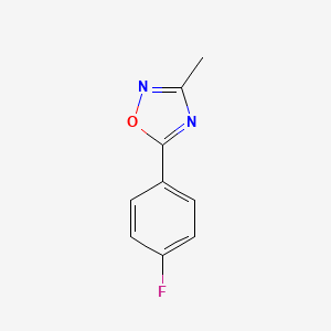 molecular formula C9H7FN2O B1337591 5-(4-Fluorophenyl)-3-methyl-1,2,4-oxadiazole CAS No. 59562-68-4