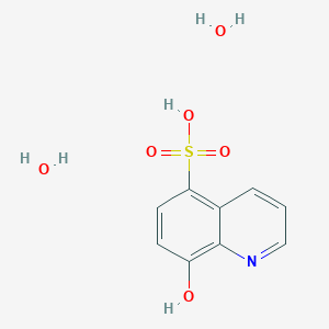 molecular formula C9H11NO6S B1337594 5-Quinolinesulfonic acid, 8-hydroxy-, dihydrate CAS No. 89614-03-9