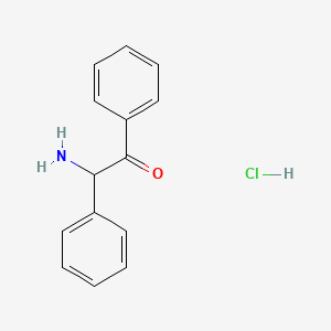 Acetophenone, 2-amino-2-phenyl-, hydrochloride