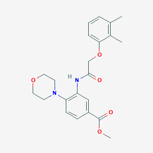 molecular formula C22H26N2O5 B13375973 Methyl 3-{[(2,3-dimethylphenoxy)acetyl]amino}-4-(4-morpholinyl)benzoate 