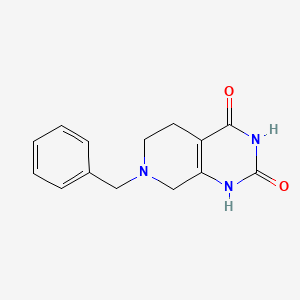 molecular formula C14H15N3O2 B1337598 7-Benzyl-5,6,7,8-tetrahydropyrido[3,4-d]pyrimidine-2,4(1H,3H)-dione CAS No. 62459-02-3