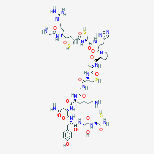 molecular formula C58H88N22O17S4 B013376 Conotoxin M I CAS No. 83481-45-2