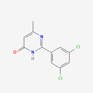 molecular formula C11H8Cl2N2O B13376032 2-(3,5-dichlorophenyl)-6-methyl-1H-pyrimidin-4-one 