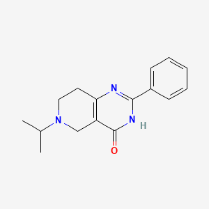 molecular formula C16H19N3O B13376050 6-isopropyl-2-phenyl-5,6,7,8-tetrahydropyrido[4,3-d]pyrimidin-4(3H)-one 