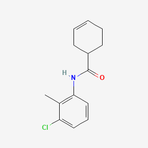 molecular formula C14H16ClNO B13376068 N-(3-chloro-2-methylphenyl)-3-cyclohexene-1-carboxamide 