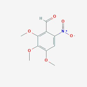 molecular formula C10H11NO6 B1337607 2,3,4-Trimethoxy-6-nitrobenzaldehyde CAS No. 52978-83-3