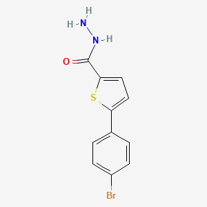 molecular formula C11H9BrN2OS B1337609 5-(4-Bromophenyl)thiophene-2-carbohydrazide CAS No. 62403-14-9