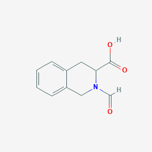 molecular formula C11H11NO3 B1337610 2-Formyl-1,2,3,4-tetrahydroisoquinoline-3-carboxylic acid CAS No. 61047-23-2