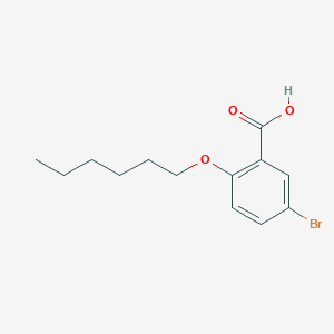 molecular formula C13H17BrO3 B1337614 5-Bromo-2-(hexyloxy)benzoic acid CAS No. 62176-19-6