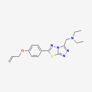 molecular formula C17H21N5OS B13376168 N-({6-[4-(allyloxy)phenyl][1,2,4]triazolo[3,4-b][1,3,4]thiadiazol-3-yl}methyl)-N,N-diethylamine 