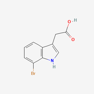 B1337635 2-(7-bromo-1H-indol-3-yl)acetic acid CAS No. 63352-97-6
