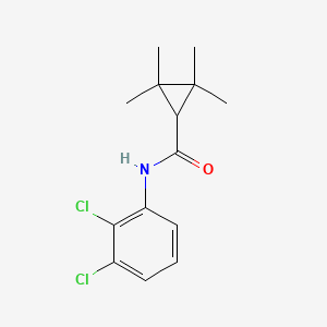 molecular formula C14H17Cl2NO B13376352 N-(2,3-dichlorophenyl)-2,2,3,3-tetramethylcyclopropanecarboxamide 