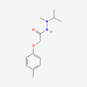 molecular formula C13H20N2O2 B13376497 N'-isopropyl-N'-methyl-2-(4-methylphenoxy)acetohydrazide 