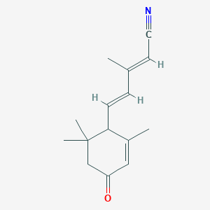 molecular formula C15H19NO B133765 (3-Oxo-alpha-ionylidene)acetonitrile CAS No. 1155402-70-2