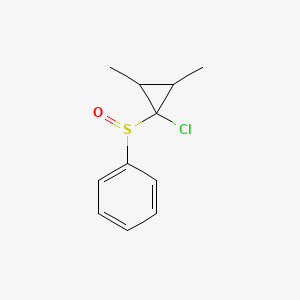 [(1-Chloro-2,3-dimethylcyclopropyl)sulfinyl]benzene