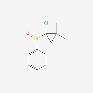 [(1-Chloro-2,2-dimethylcyclopropyl)sulfinylbenzene