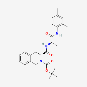 molecular formula C26H33N3O4 B13376586 tert-butyl 3-({[2-(2,4-dimethylanilino)-1-methyl-2-oxoethyl]amino}carbonyl)-3,4-dihydro-2(1H)-isoquinolinecarboxylate 