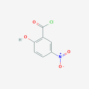 molecular formula C7H4ClNO4 B1337660 2-Hydroxy-5-nitrobenzoyl chloride CAS No. 3223-20-9