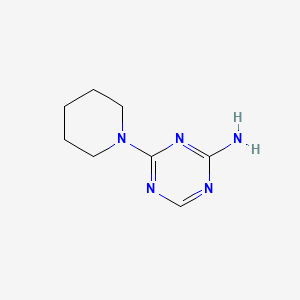 molecular formula C8H13N5 B1337662 4-(哌啶-1-基)-1,3,5-三嗪-2-胺 CAS No. 32330-92-0