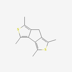 molecular formula C13H14S2 B13376633 3,5,9,11-tetramethyl-4,10-dithiatricyclo[6.3.0.02,6]undeca-1(11),2,5,8-tetraene 