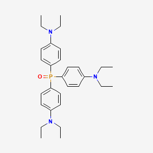 molecular formula C30H42N3OP B13376663 N-(4-{bis[4-(diethylamino)phenyl]phosphoryl}phenyl)-N,N-diethylamine 