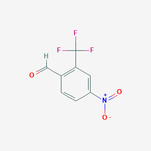 molecular formula C8H4F3NO3 B1337675 4-Nitro-2-(trifluoromethyl)benzaldehyde CAS No. 50551-17-2