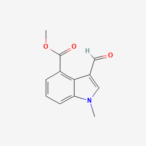 molecular formula C12H11NO3 B1337677 methyl 3-formyl-1-methyl-1H-indole-4-carboxylate CAS No. 65923-20-8