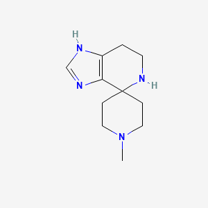 molecular formula C11H18N4 B1337678 1'-Methyl-3,5,6,7-tetrahydrospiro[imidazo[4,5-c]pyridine-4,4'-piperidine] CAS No. 65092-19-5