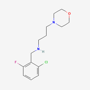 molecular formula C14H20ClFN2O B13376789 N-(2-chloro-6-fluorobenzyl)-N-[3-(4-morpholinyl)propyl]amine 