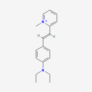 molecular formula C18H23N2+ B13376867 2-{2-[4-(Diethylamino)phenyl]vinyl}-1-methylpyridinium 