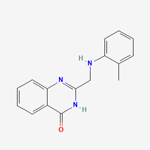 molecular formula C16H15N3O B13376877 2-(2-toluidinomethyl)-4(3H)-quinazolinone CAS No. 900490-35-9
