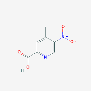 molecular formula C7H6N2O4 B1337690 4-甲基-5-硝基-2-吡啶羧酸 CAS No. 5832-43-9