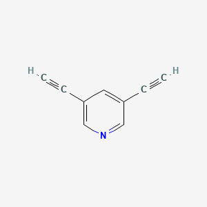 molecular formula C9H5N B1337693 3,5-Diethynylpyridine CAS No. 67227-90-1