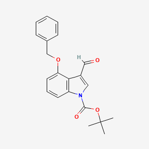 molecular formula C21H21NO4 B1337694 1-Boc-4-Benzyloxy-3-formylindole CAS No. 404888-01-3