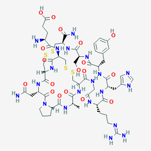molecular formula C55H80N20O18S4 B013377 alpha-Conotoxin GI CAS No. 76862-65-2